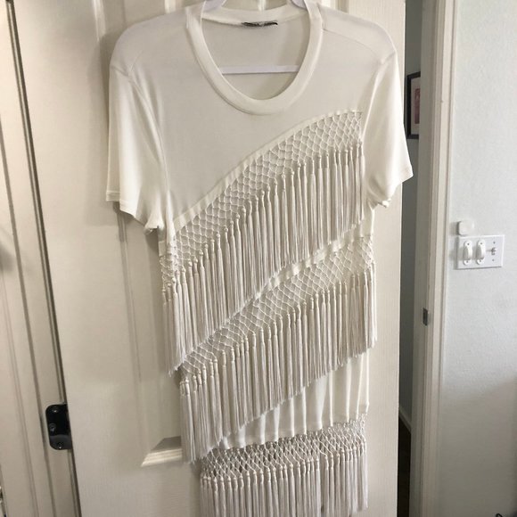 Opening Ceremony Fringe Shirt/Dress - Picture 2 of 6